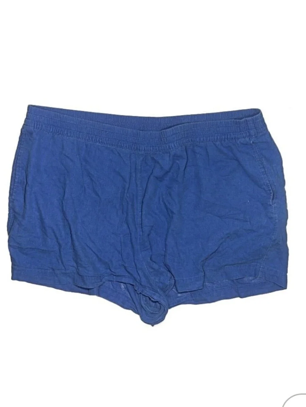 Old Navy Bright Royal Blue Cotton Shorts with Elastic Waist - Picture 3 of 3